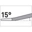 Plochý sekáč SDS PLUS 15°, 250x14 mm, šírka čepele 60 mm