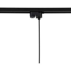 Luster na lanku do lištového systému TRACER 1xE27/15W/230V pr. 20 cm čierna