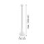 Argon 4215 - Luster na lanku SINES 1xE27/15W/230V pr. 14 cm biela