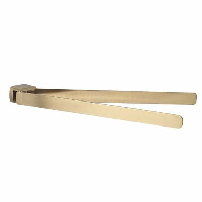 GEDY PI2388 Pirenei dvojitý držiak uterákov otočný 35 cm, zlatá mat