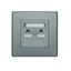 GPK-2L Dvojitá počítačová zásuvka RJ45 inox