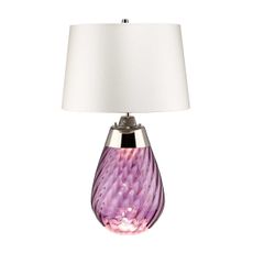 Elstead LENA-TL-S-PLUM-OWSS-LED St. lampa LENA 1xE27/60W/230V+1xGU10/7W ružová