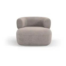 Béžové kreslo z textílie buklé Jenny – Micadoni Home