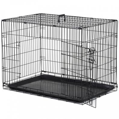 Prepravný box pre psov 91 x 61 x 67 cm | čierna