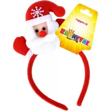 CreativeToys Vianočná čelenka so Santom