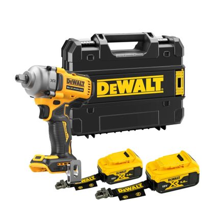 Aku rázový uťahovák DeWALT DCF891P2LRT, 2x 5Ah aku LR, bez nabíjačky, Tstak