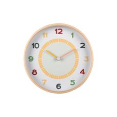 Dizajnové nástenné hodiny Karlsson 5962MC žlté,priemer 25 cm