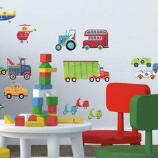 York Wallcoverings Nálepky na stenu do detskej izby DOPRAVNÉ PROSTRIEDKY