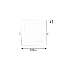Rabalux 71238 - LED Podhľadové svietidlo SHAUN LED/12W/230V 17x17 cm biela