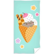 Bavlnená osuška mačička Pusheen - motív Sladká ako zmrzlina - 100% bavlna - 70 x 140 cm