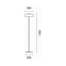 LED Stojacia lampa LED/8W/230V 3000K