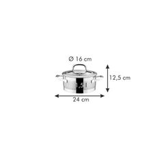 Kastról PRESIDENT s pokrievkou ø 16 cm, 1,5 l