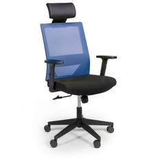 Kancelárska stolička WOLF 1+1 ZADARMO, modrá