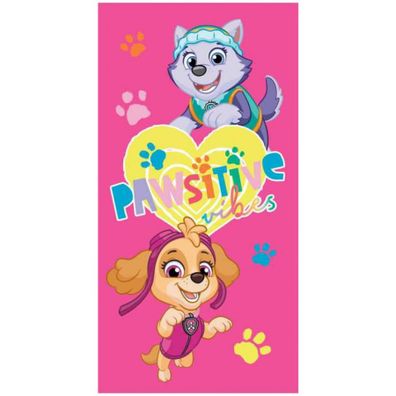 Dievčenská plážová osuška Paw Patrol - PAWsitive vibes