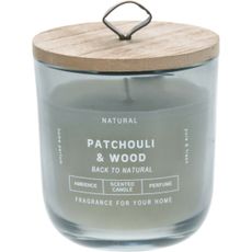 Sviečka v skle Back to natural, Patchouli & Wood, 250 g