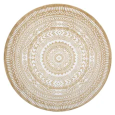 Dywany Łuszczów , Kusový koberec Napkin gold kruh, 140x140 (priemer) kruh, žltá, chodba / predsieň