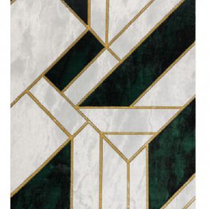 Dywany Łuszczów Kusový koberec Emerald 1015 green and gold - 140x190 cm