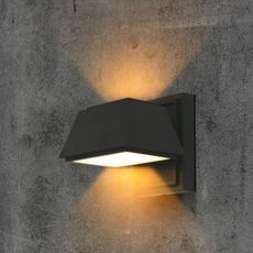 LED Vonkajšie nástenné svietidlo LED/15W/230V IP65 3000K čierna
