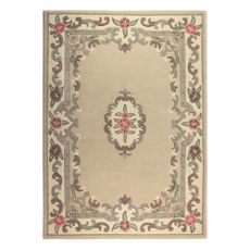 Béžový vlnený koberec Flair Rugs Aubusson, 120 × 180 cm