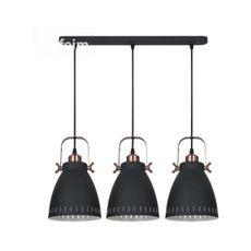 ITALUX MD-HN8026S-3-B+RC - Luster na lanku FRANKLIN 3xE27/60W/230V