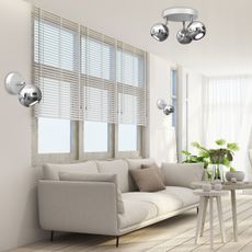 Bodové svietidlo COMET 3xGU10/8W/230V biela/lesklý chróm