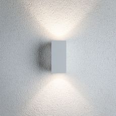 Paulmann 94330 - 2xLED/2,8W IP44 Vonkajšie nástenné svietidlo FLAME 230V biela