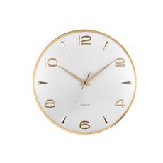 Karlsson 6017WH dizajnové nástenné hodiny biele,priemer  40 cm