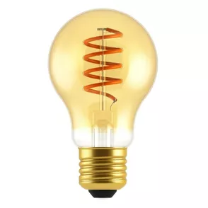 Rabalux Dekoratívna LED filament žiarovka s točeným vláknom, jantárová, E27, A60, 4W, 250lm, 2000K, 20000h.