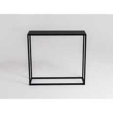 Čierny kovový konzolový stolík 100x30 cm Julita - CustomForm
