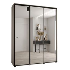 Dakota 2 šatníková skriňa 170x235x45/60 čierny úchyt - kašmír Hĺbka: 60