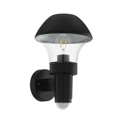 Eglo 97445 - Vonkajšie nástenné svietidlo so senzorom VERLUCCA 1xE27/60W/230V IP44