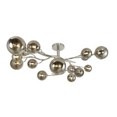 Brilagi - LED Prisadený luster MISTEL 15xG9/3W/230V lesklý chróm/dymová