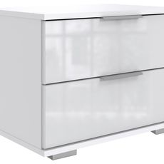Carryhome NOČNÝ STOLÍK, biela, 52/40/38 cm