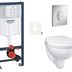 Závesný wc set do ľahkých stien / predstenová montáž Grohe Bau Ceramic SIKOGRSBAUSAP00