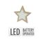 Svietiaca LED dekorácia Star shape 10 LED, 15 x 15 x 2,5 cm