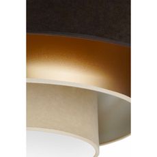 Duolla - LED Stropné svietidlo LUNETA LED/26W/230V pr. 60 cm 4000K hnedá/zlatá