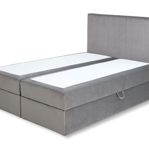 Wilsondo Čalúnená boxspring posteľ Kayla - sivá Rozmer: 180x200