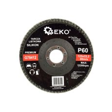 Silikónový" disk s chlopňou 125mm P60 GEKO PREMIUM (10/200)