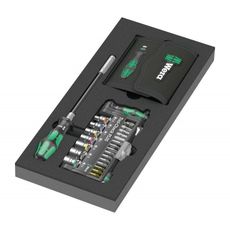 Wera 150150 Kraftform Kompakt a Tool-Check PLUS skrutkovacie bity s penovou vložkou typ 9750, sada 1 (sada 57 dielov)