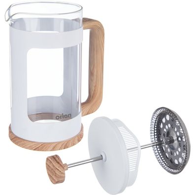 Orion Sklenená kanvica/french press Whiteline 0,65 l, 0,65 l