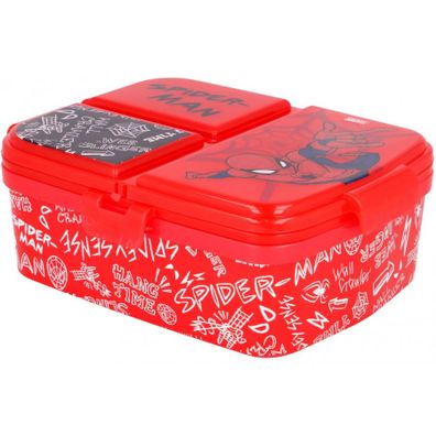 Multibox XL na desiatu Spiderman so 4 priehradkami