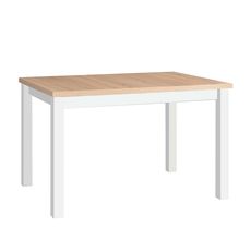 Rozkladací jedálenský stôl Mixi 5 120-150x80 - sonoma / biela