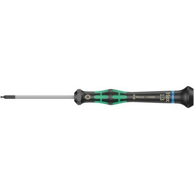 Wera 118089 Šesťhranný skrutkovač 1,3x60 mm s guľovou hlavou na použitie v elektronike Kraftform Micro typ 2052