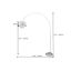 Stojacia lampa Big Bow chróm 170-205cm