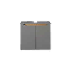 Sivá závesná skrinka pod umývadlo 60x53 cm Set 357 - Pelipal