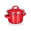Banquet Smaltovaný hrniec s pokrievkou Milton red, 12 cm, 0,78 l, 12 cm