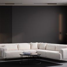 Elegantná pohovka Jaguar Corner L2-C-2R - Biela