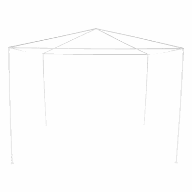 Záhradný altánok 3x3 m, biela, GOTAN