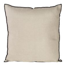 Obliečka na vankúš Linen/5/C 45x45 béžová čierna 405210
