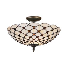 Prezent 109 - Stropné svietidlo TIFFANY 2xE27/40W/230V